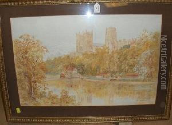 Durham Cathedral Oil Painting - Thomas Hunt