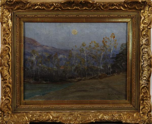 Landskap I Mansken Oil Painting - Wilhelm Dahlbom