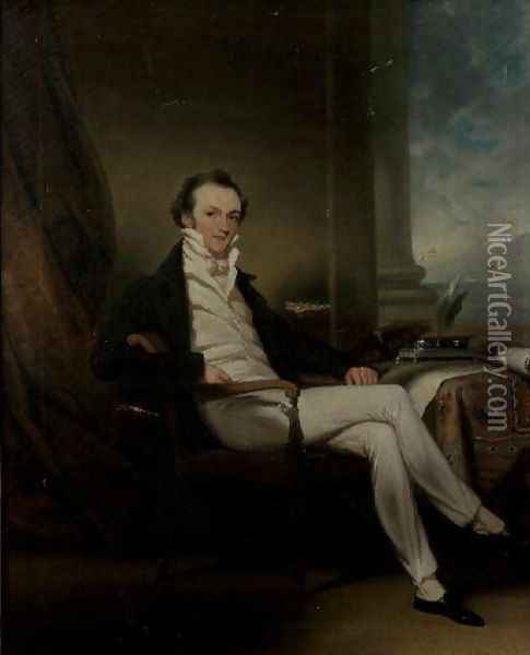 Portrait of a Gentleman 2 Oil Painting - George Chinnery