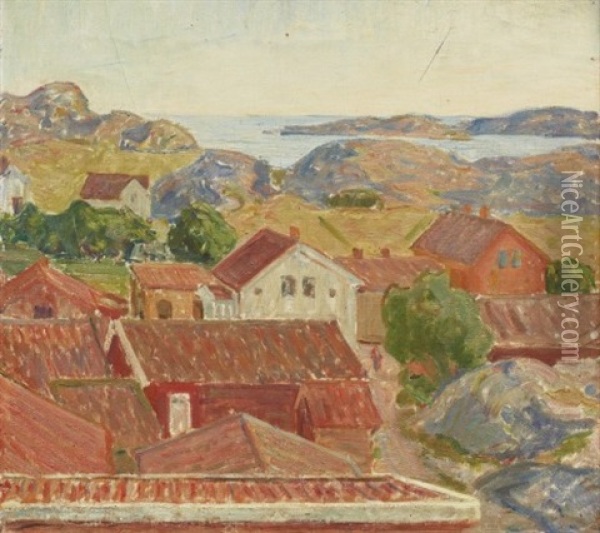 Landskap - Bohuslan Oil Painting - Karl Isakson