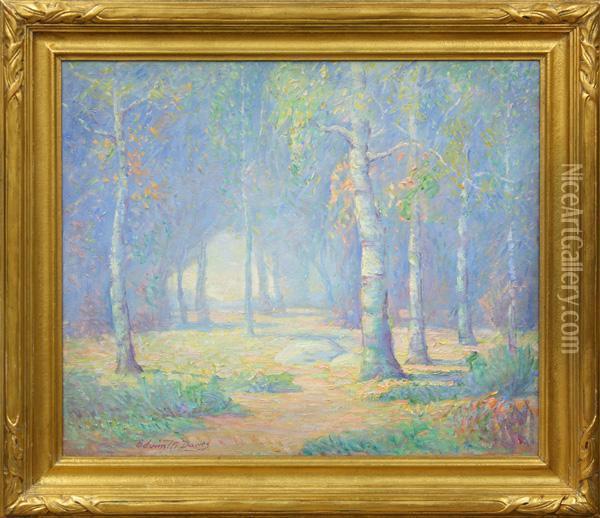 Landscape In Pastel Tones Oil Painting - Edwin M. Dawes