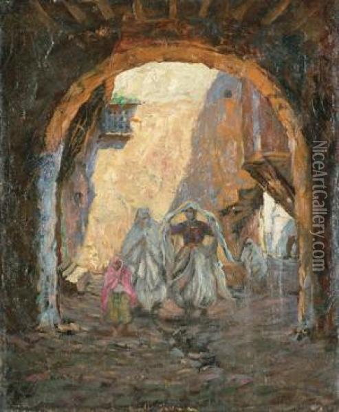 Rue Des Abencerages Alger Oil Painting - Addison Thomas Millar