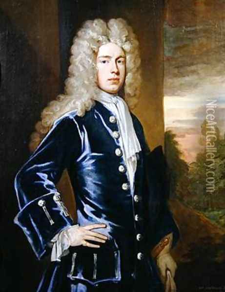 Portrait of William Whitmore of Apley Oil Painting - Sir Godfrey Kneller