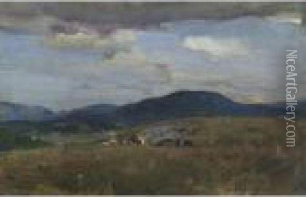 The Hills At Diotte, Gatineau Oil Painting - Peleg Franklin Brownell
