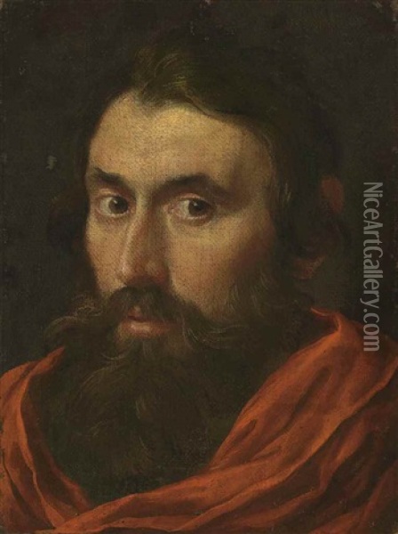Portrait Of The Artist As Mars Oil Painting - Gian Lorenzo Bernini