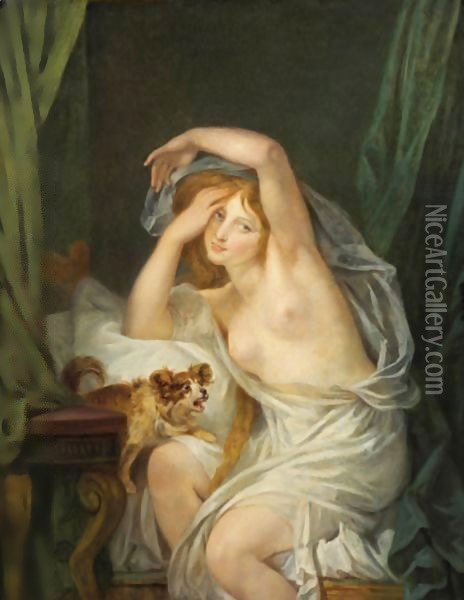 The Awakening Oil Painting - Jean Baptiste Greuze