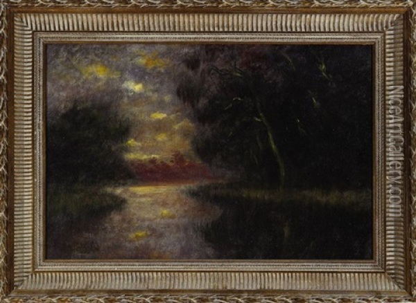 Louisiana Twilight Oil Painting - Alexander John Drysdale