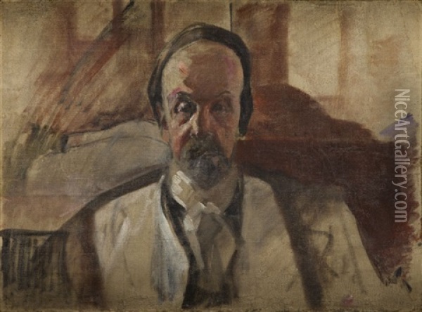 Selfportrait Oil Painting - Jacek Malczewski