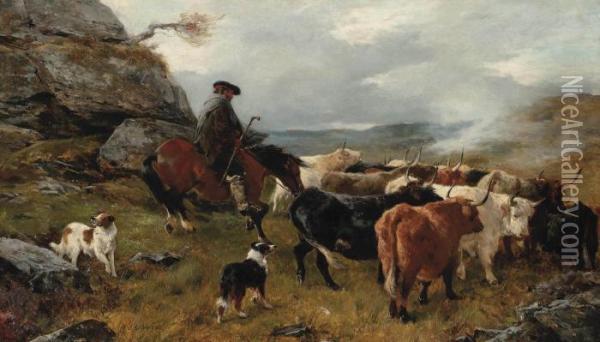 Returning Home Oil Painting - John Sargent Noble