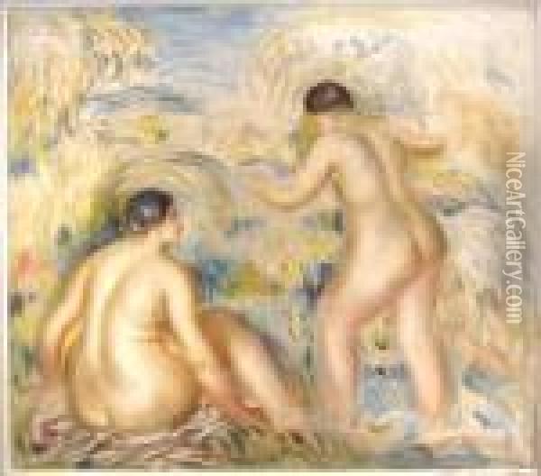 Femmes Oil Painting - Pierre Auguste Renoir