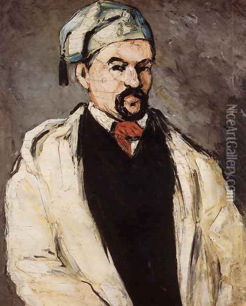 Uncle Dominique Aka Man In A Cotton Hat Oil Painting - Paul Cezanne