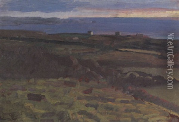 Landscape Oil Painting - George Washington Lambert