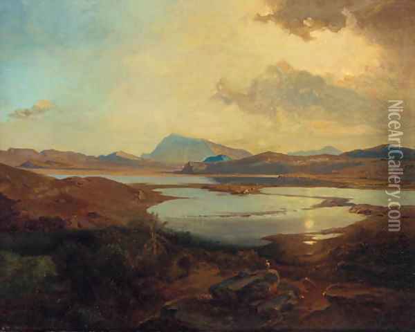 Lake Kopais, Greece Oil Painting - Carl Rottmann