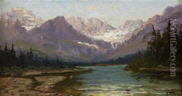 Glacier National Park Oil Painting - John Fery