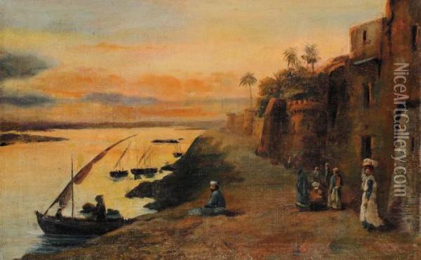 Paesaggio Arabo Oil Painting - Hermann David Salomon Corrodi