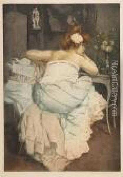 Le Coquillage Oil Painting - Manuel Robbe