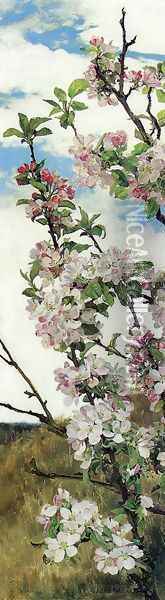 Apple Blossoms Oil Painting - Alfred Parsons