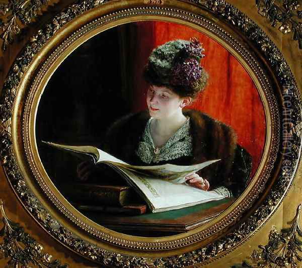 Madame Zoe Malard 1907 Oil Painting - Remy Cogghe