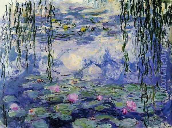 Water-Lilies3 1916-1919 Oil Painting - Claude Oscar Monet
