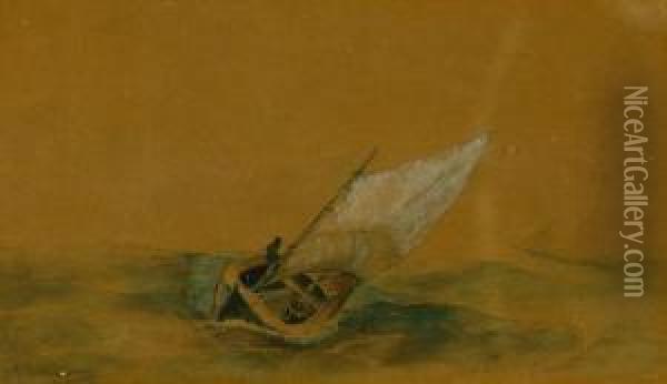 Sailing Oil Painting - Mauritz F. H. de Haas