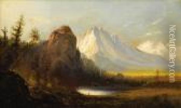 Cathedral Rock Oil Painting - Albert Bierstadt