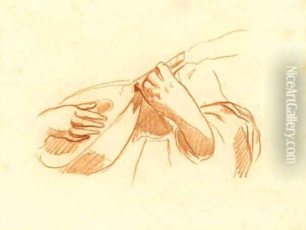 Etude de mains, joueuse de guitare Oil Painting - Edouard Manet