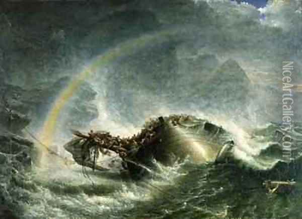 The Shipwreck Oil Painting - Francis Danby