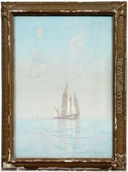 Sailing Vessels Oil Painting - James Miller Huggins