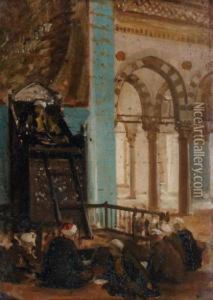 Mosquee En Turquie Oil Painting - Edouard Bernard Debat-Ponsan