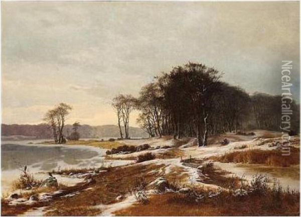 Martin , View Of Bistrup, Signed
 With Monogram And Dated 1848,oil On Canvas, 90 X 127 C; 35 1/2 X 50 In Oil Painting - Frederik Niels M. Rohde