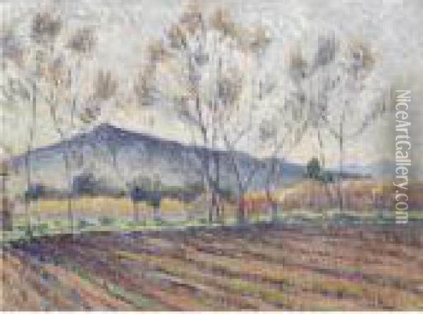 A Stormy Day (or A Farm, Le Lavandou) Oil Painting - Lucien Pissarro