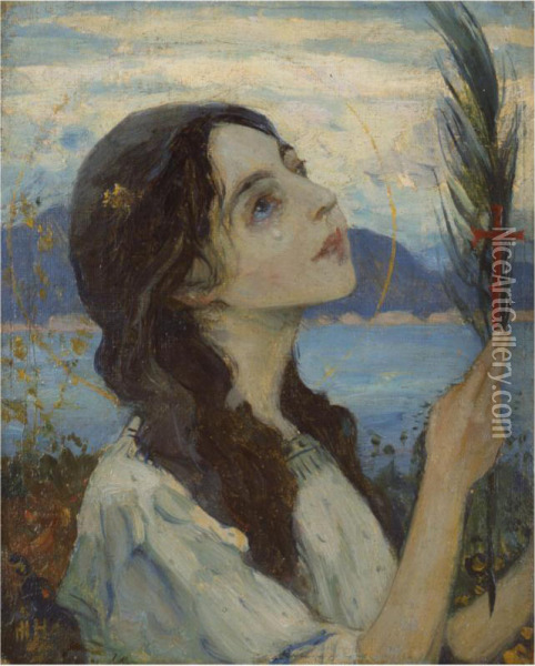 Saint Barbara Oil Painting - Mikhail Vasilievich Nesterov