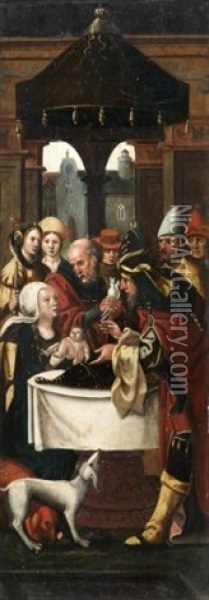 La Circoncision Oil Painting - Cornelius Engebrechtsz