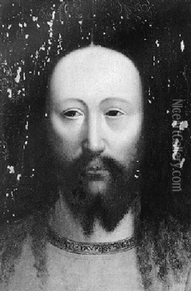 Head Of Christ Oil Painting - Jan Van Eyck