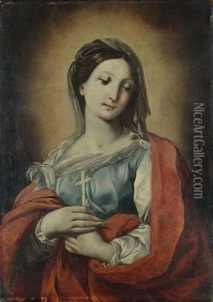 The Madonna Oil Painting - Francesco Giovanni Gessi
