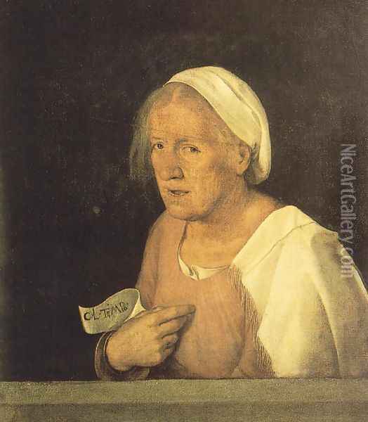 Old Woman c. 1508 Oil Painting - Giorgione
