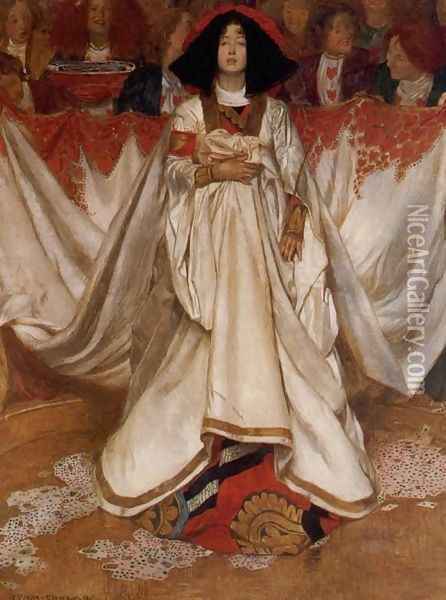 The Queen of Hearts Oil Painting - John Byam Liston Shaw