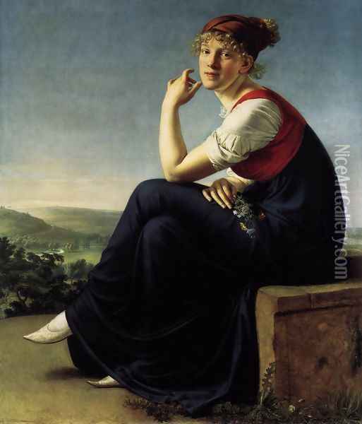 Heinrike Dannecker 1802 Oil Painting - Christian Gottlieb Schick