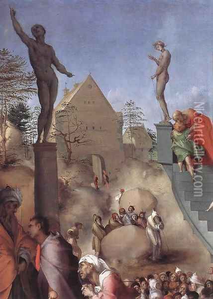 Joseph in Egypt (detail) Oil Painting - (Jacopo Carucci) Pontormo