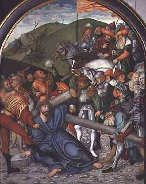 Christ Carrying the Cross Oil Painting - Lucas The Elder Cranach