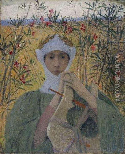 Clemence Isaure Oil Painting - Henri Martin