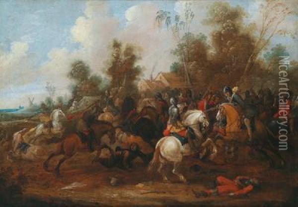 Battaglia Di Cavalieri Oil Painting - Pieter Snayers