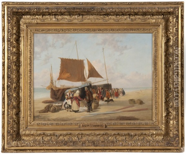 The Fish Market Oil Painting - Joseph Stannard