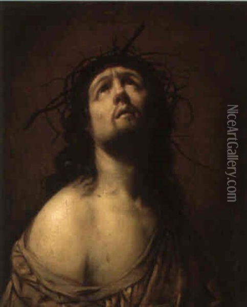 Le Christ Couronne D'epines Oil Painting - Jan van Dalen the Elder