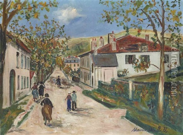 La Commemoration Du 11 Novembre 1919 A Lisieux Oil Painting - Robert Antoine Pinchon