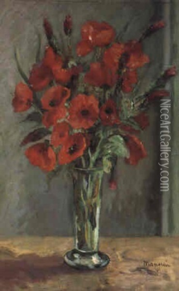 Coquelicots Oil Painting - Henri Charles Manguin