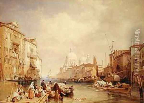 The Grand Canal Venice 2 Oil Painting - James Duffield Harding