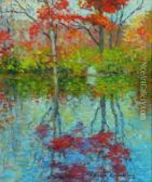 The Blush Of Autumn Oil Painting - Joseph Eliot Enneking