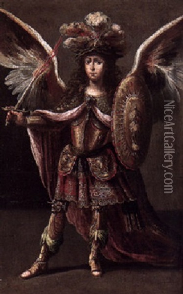 Saint Michael Oil Painting - Claude Deruet