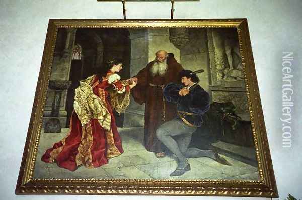 Romeo and Jolet Oil Painting - Carl Ludwig Friedrich Becker